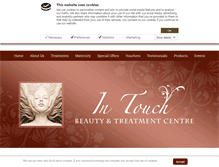 Tablet Screenshot of intouchbeauty.ie